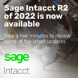 Sage Intacct R2 2022