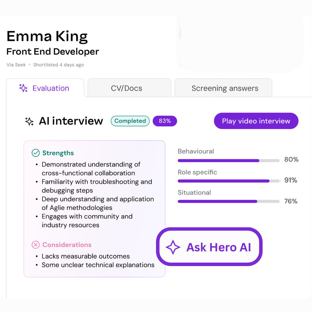 Hero AI by Employment Hero